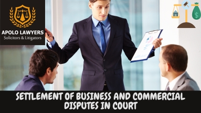 Settlement Of Business And Commercial Disputes In Court